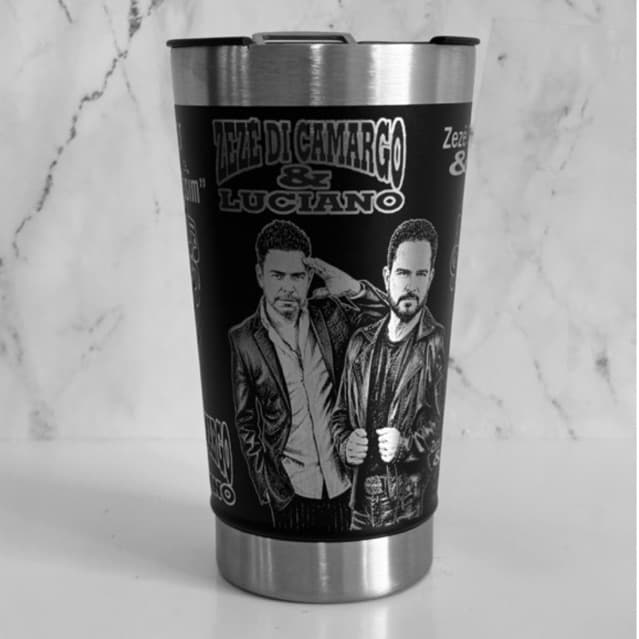 Copo Térmico Personalizado do Zezé Di Camargo Gravação a Laser 360º
