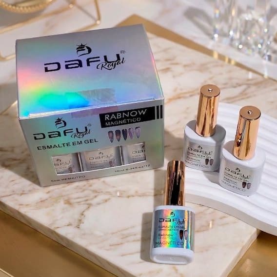 Esmalte Em Gel Dafu Rainbow Magnético Cat Eyes Efeito Holográfico UV LED 10ml-MGRY11