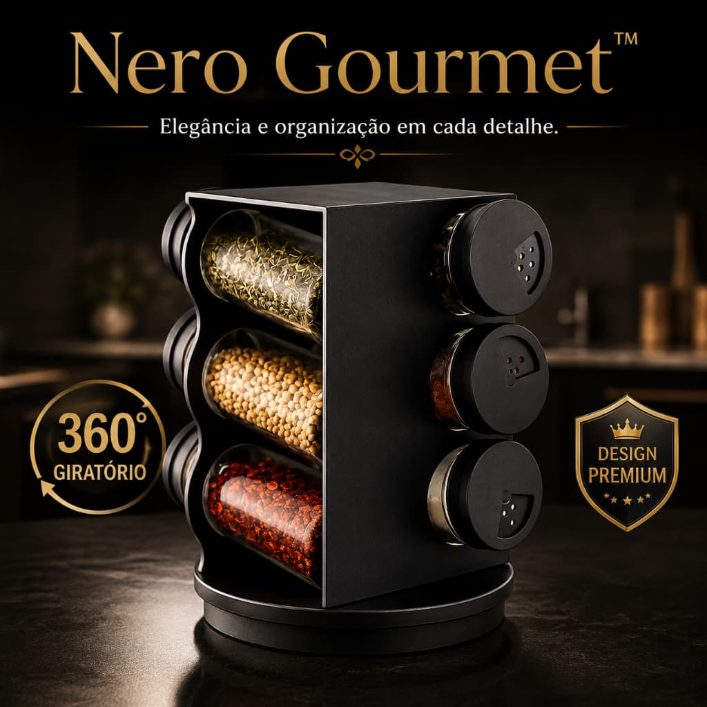 Nero Gourmet™ — O Organizador Inteligente Que Transformou Cozinhas Comuns em Ambientes Sofisticados
