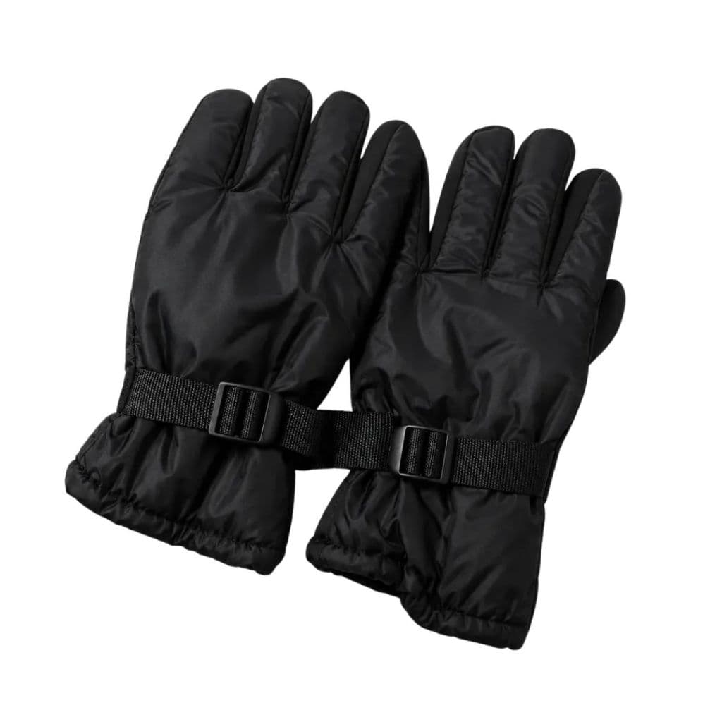 Luva Frio Motoqueiro Antiderrapante Forrada Quente  Preto Imp