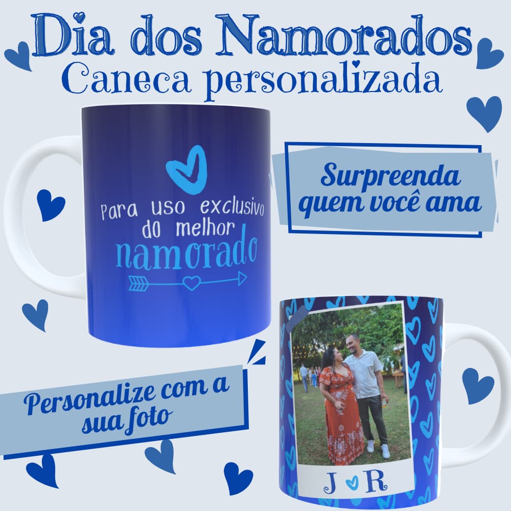 Caneca Personalizada Melhor Namorada c/ foto 325ml | Presente Aniversário Namoro, Casamento, Bodas