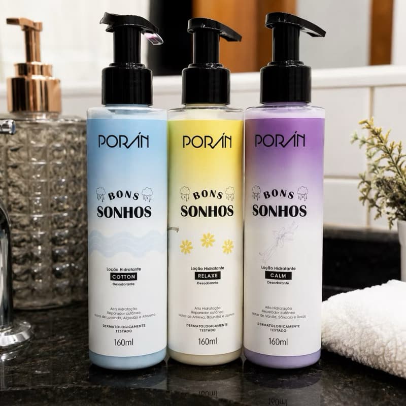 Loção hidratante desodorante Bons Sonhos - Poran