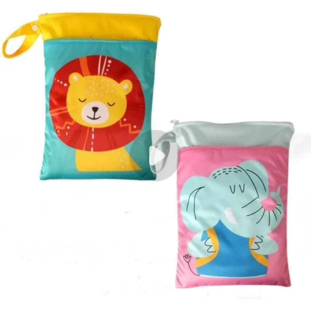 Saco impermeável para fralda ecológica e natação bolsa bags infantil roupas molhadas, creche infantil