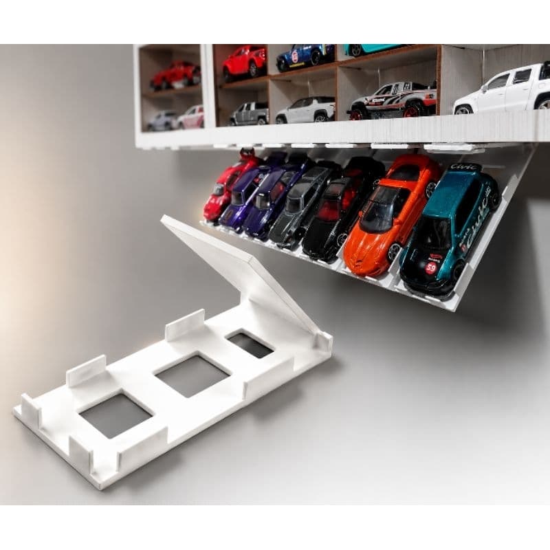 suporte inclinado para colecionadores carrinhos Hotwheels premium