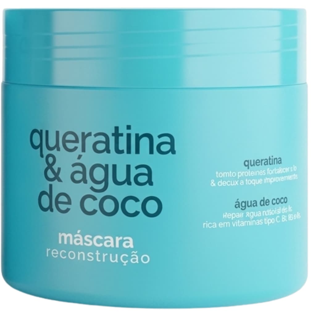 Mascara Recontrusção Capilar Intensa Queratina & Água de Coco Eae