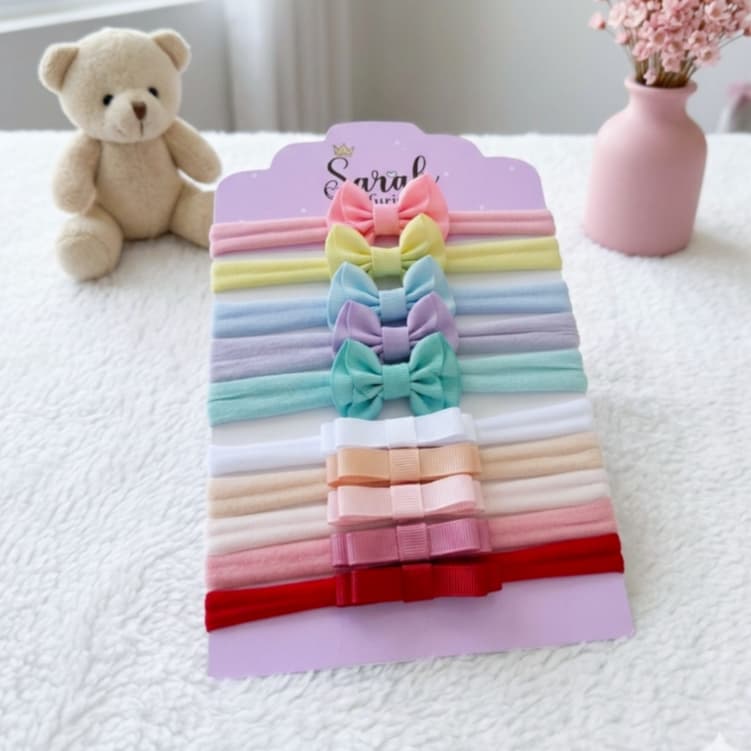kit com 10 laços de bebê/faixinhas Rn/laço de bebê