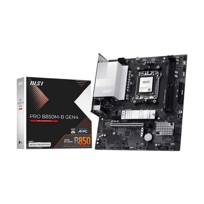 Placa Mãe MSI PRO B850M-B GEN4 AM5 2xDDR5 Chipset AMD B850 mATX