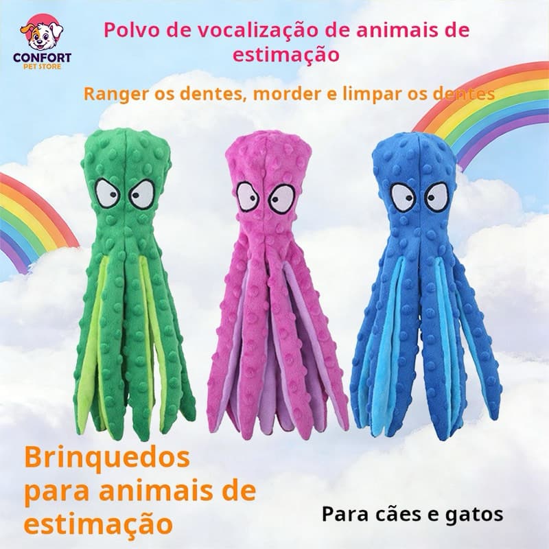 Brinquedo de Pelúcia para Cães e Gatos com Som Interno Interativo
