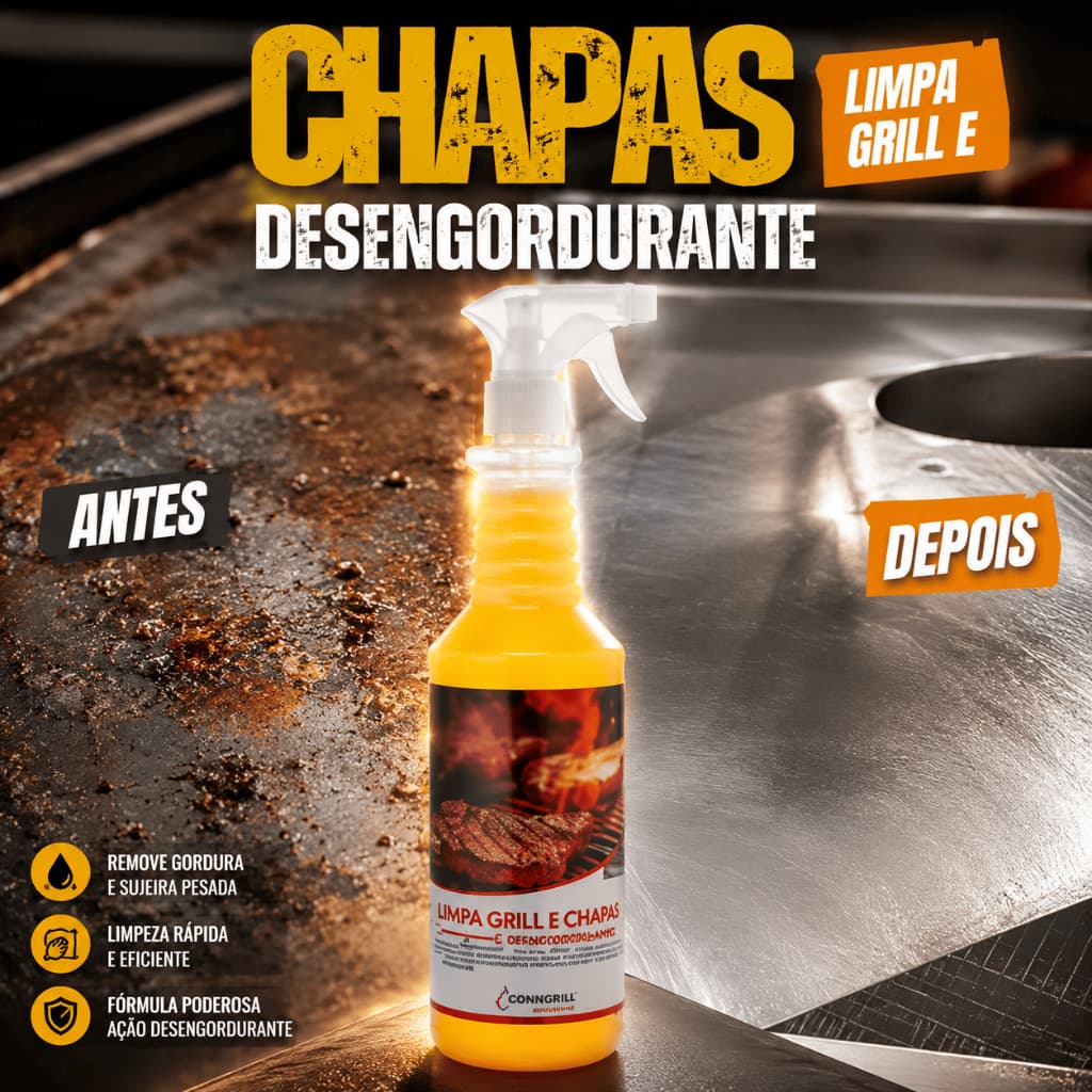 Salva Panelas Desengordurante Potente Não Agride Limpa Grill e Chapas 1L