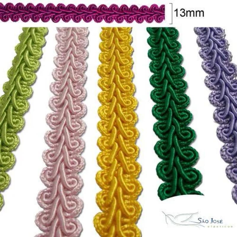 1 METRO Passamanaria 13mm 7090 Fita Galão Cores