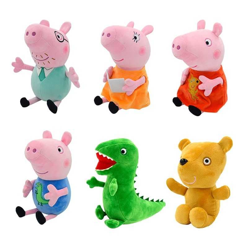 Coleção Peppa Pig - Pelúcia Mamãe Pig 30cm Macia e Fofinha 30cm