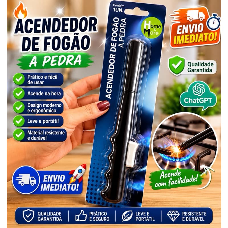 acendedor de fogão A pedra