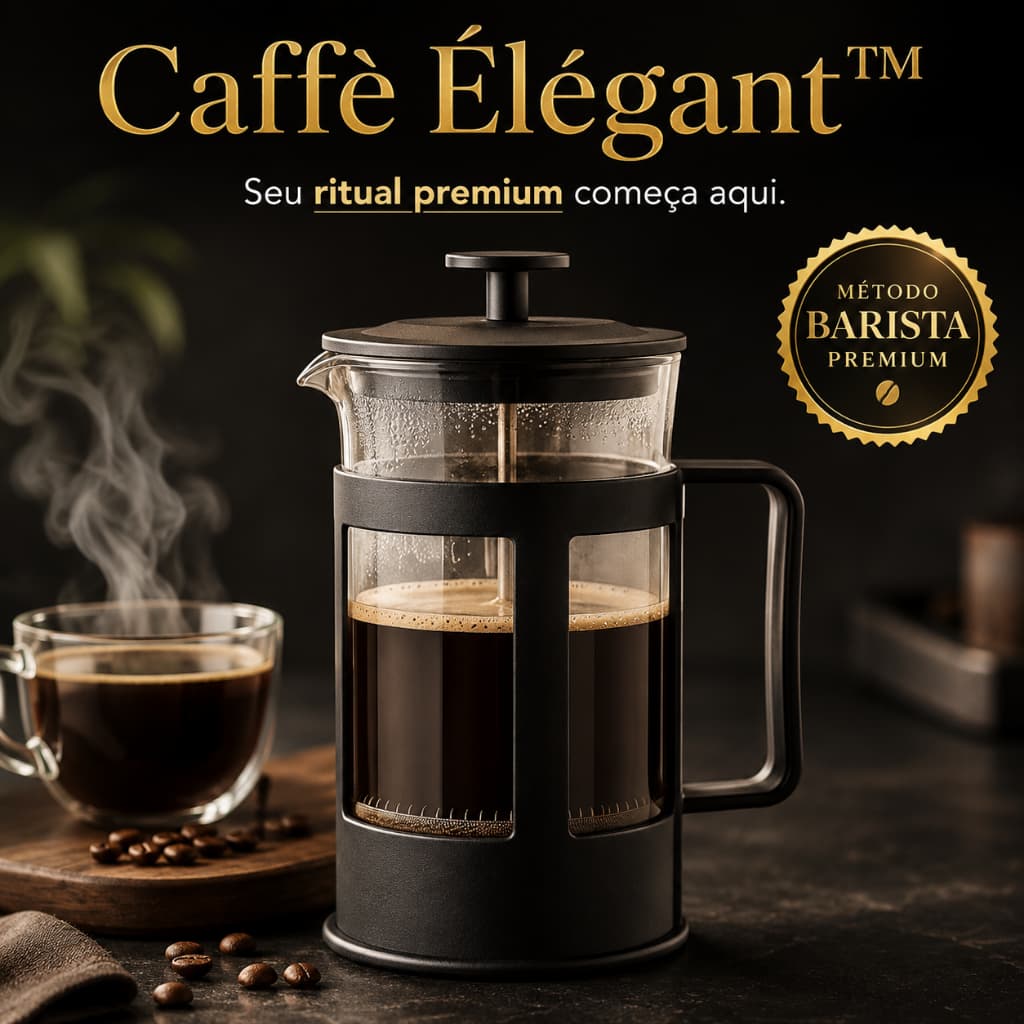 cafeteira francesa 300ml de vidro Prensa Café Manual Barista Pratico