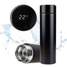 Garrafa Térmica Inox 500ml com Termômetro LED - Estilo Moderno e Isolamento Superior
