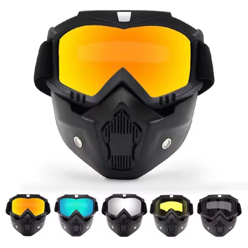Máscara Óculos Facial Para Ciclisto Motocross Motociclismo
