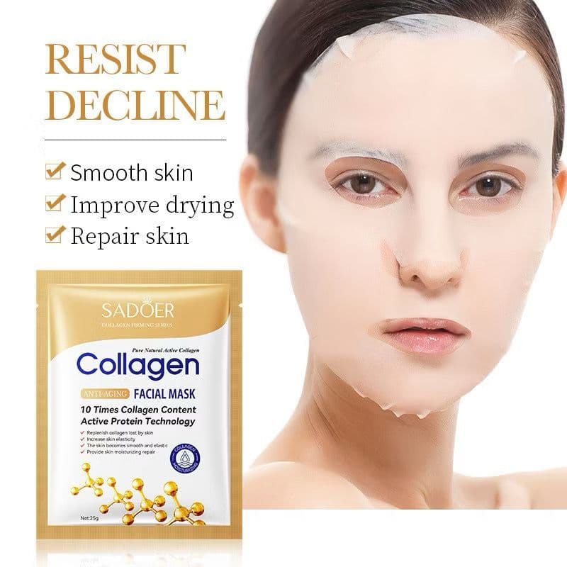 Máscara de Colágeno Facial 25g – Tratamento Anti-rugas e Hidratante