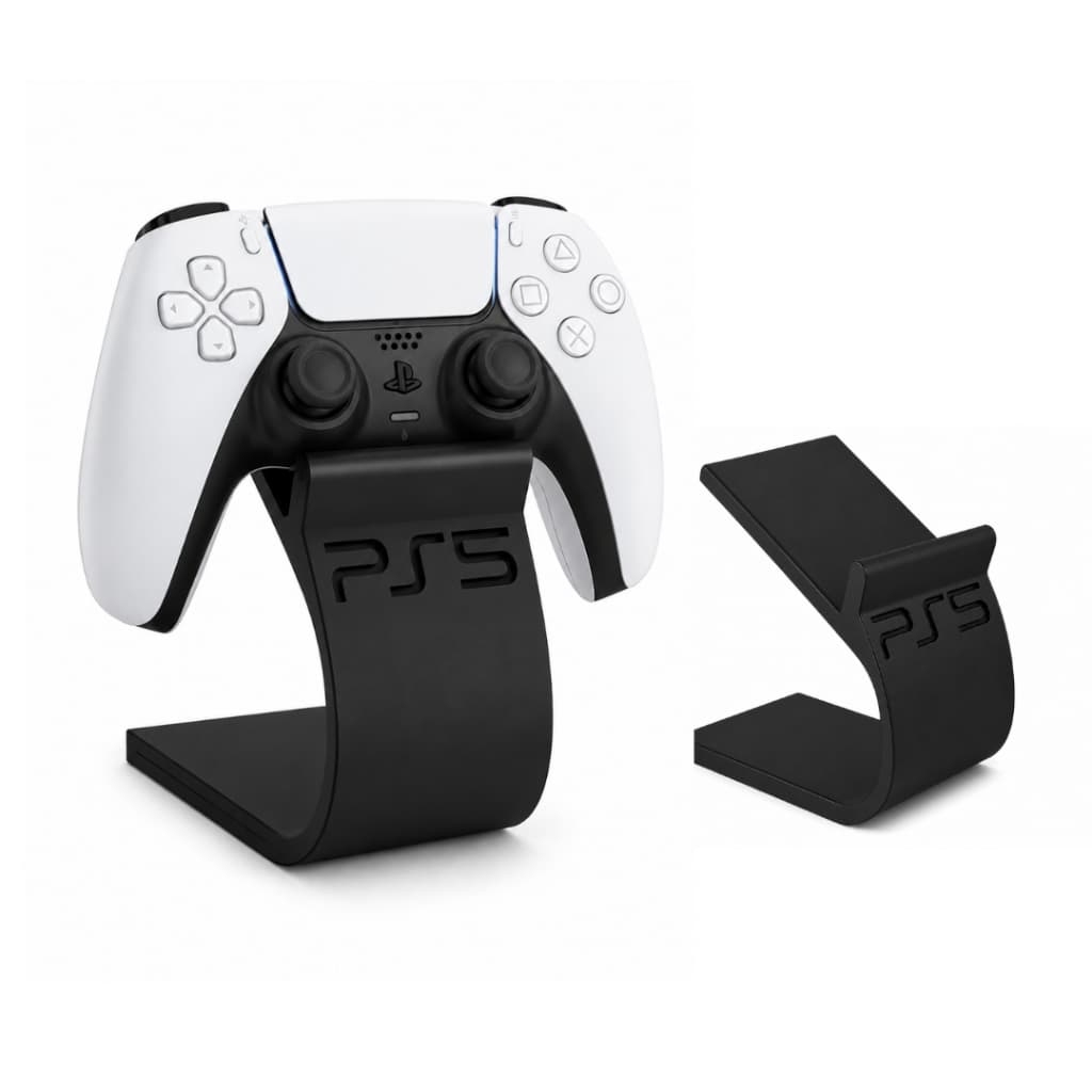 Suporte Duplo para Controle PS5 | Base Organizador para Controles preto acabamento premium
