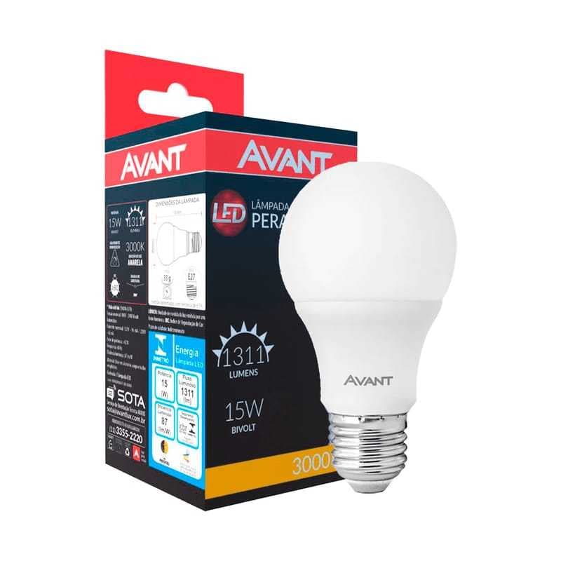 Lâmpada de led pera 15W 6500K BRANCO