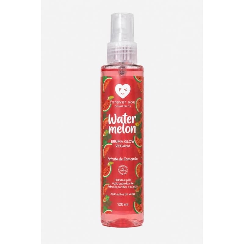 Bruma Glow Fixador de Maquiagem Longa Duração Efeito Ilumidado Spray Moderno 120ml