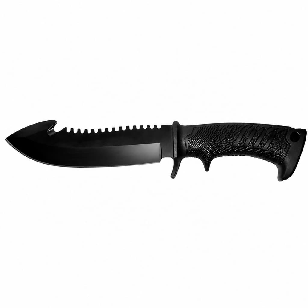 Faca Tática 190mm Aço Inox Com Bainha Cabo Antiderrapante Para Camping Pesca E Trilha