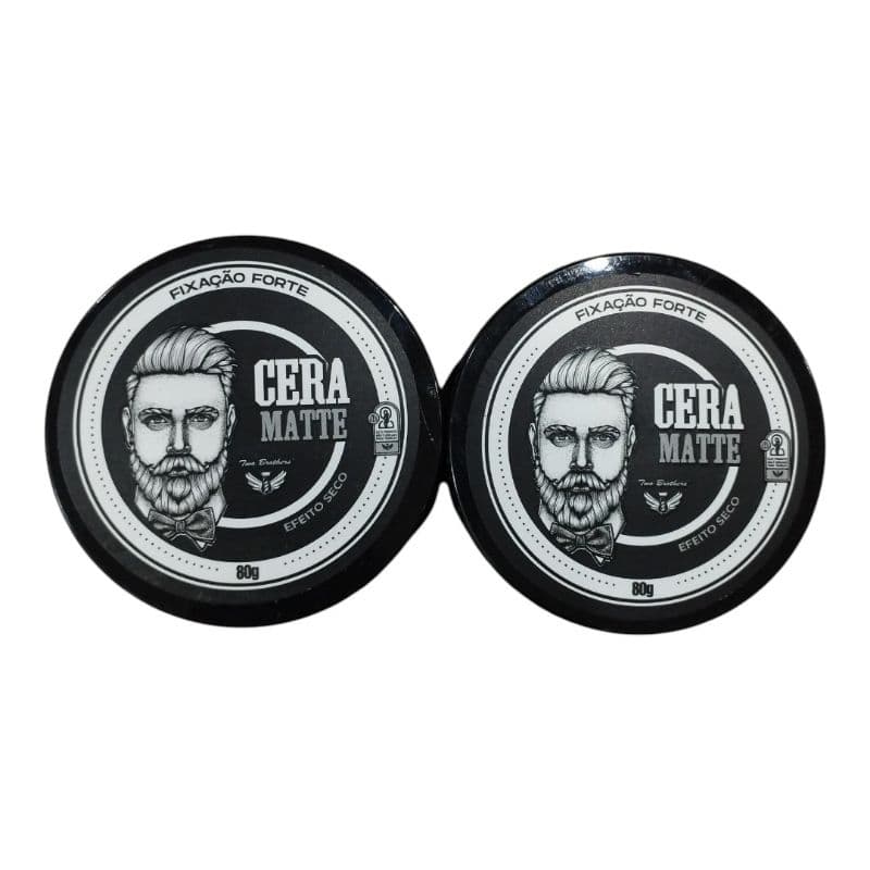 2 Cera Matte 80g Para Modelar Cabelo Two Profissional