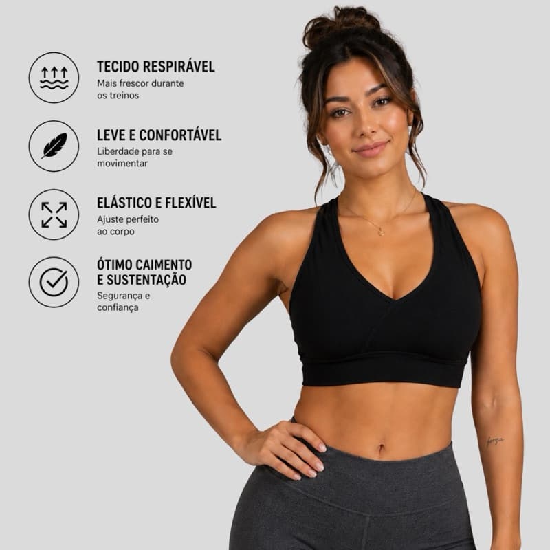 Top Tela Fitness academia básico confortável premium