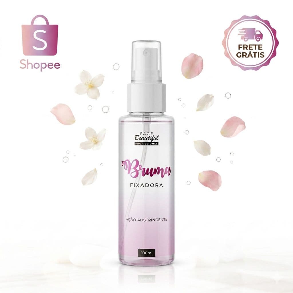Bruma Fixadora De Maquiagem Spray Fixador Efeito Adstringente Face Beautiful 100ml