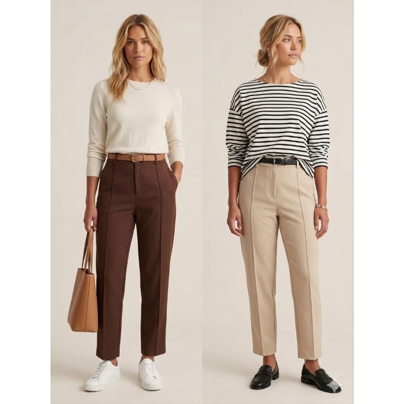 Calça Alfaiataria Feminina Premium Social Elegante Cintura Alta Conforto