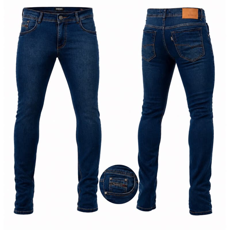 Calça Jeans Masculina Slim Fit Com Elastano Confortável