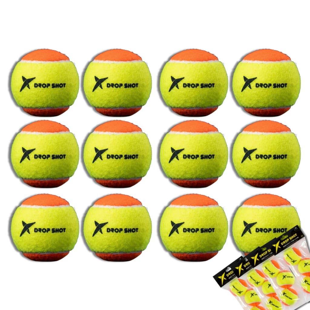 Kit C/ 12 Bolinhas Drop Shot Beach Tennis Approved Stage 2