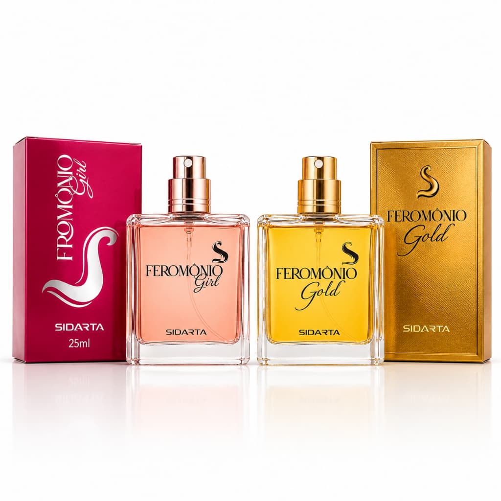 01-  KIT Dupla Atração: Feromônios Gold + Girl Sidarta (Envio Imediato)!