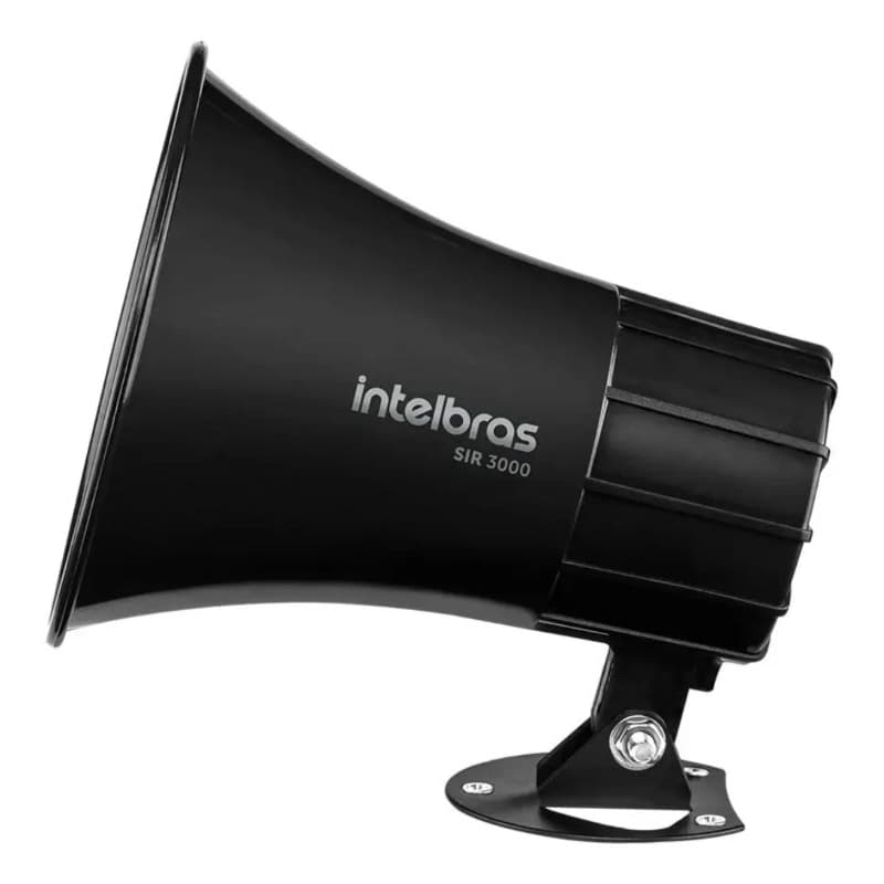 Sirene Eletrônica Intelbras 120 Db SIR 3000 - Potência Alta e Toque Bitonal, Compacta e Prática