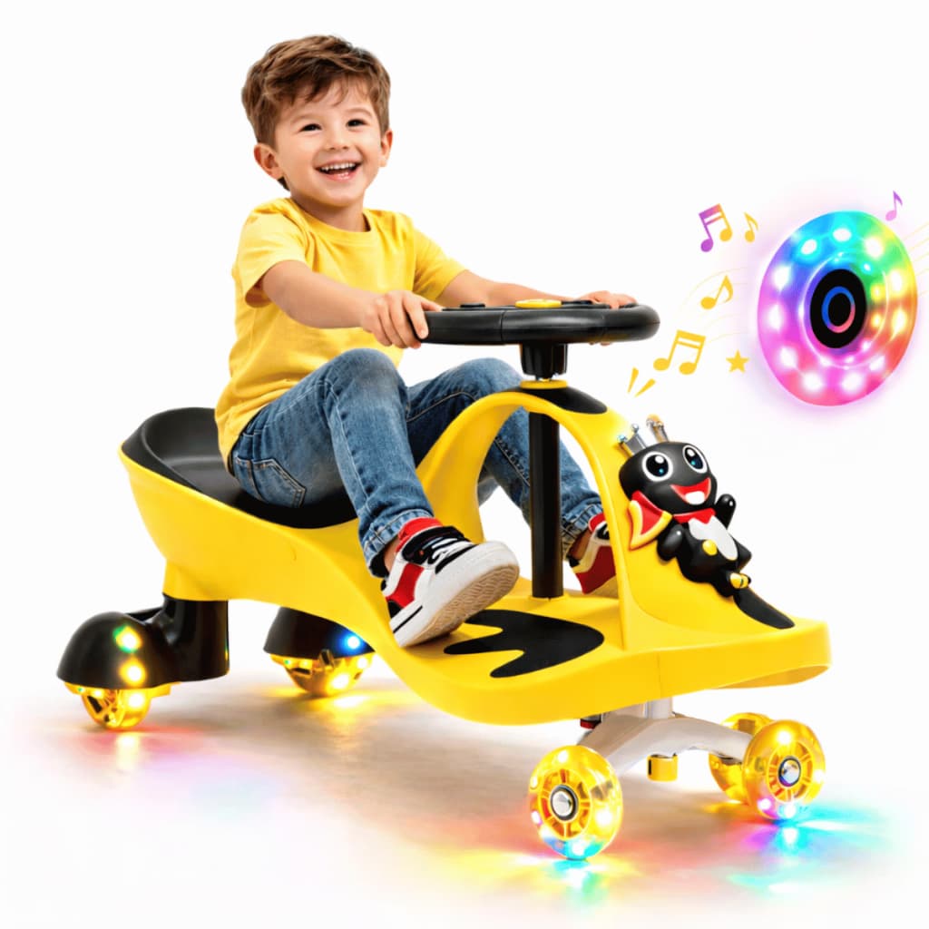 Carrinho Infantil Gira 360° Premium Rodas LED Rolimã Drift Suporta 100kg Super Car Menino Menina - BH Store
