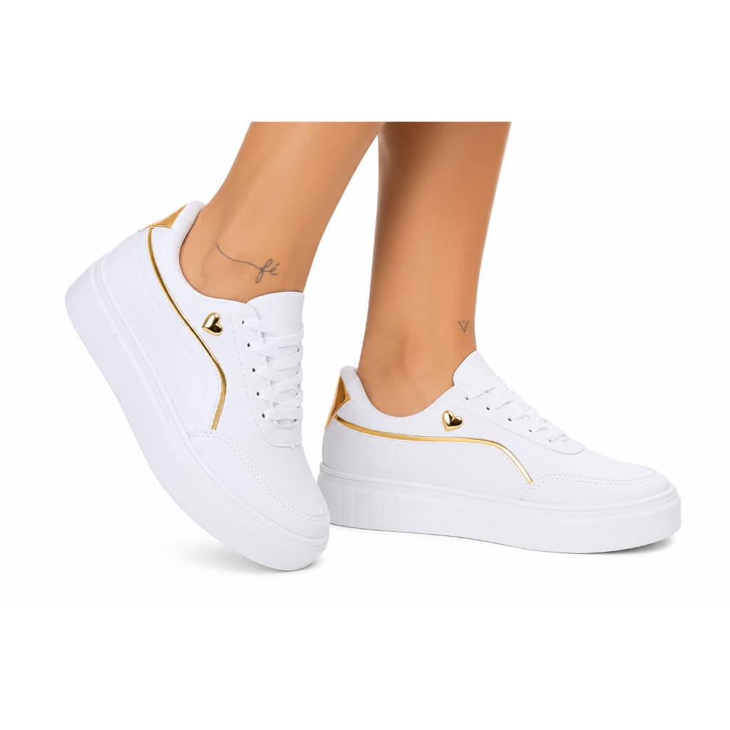 Tenis Elegante Casual Feminino Blogueira Moda Fashion Confortavel Macio