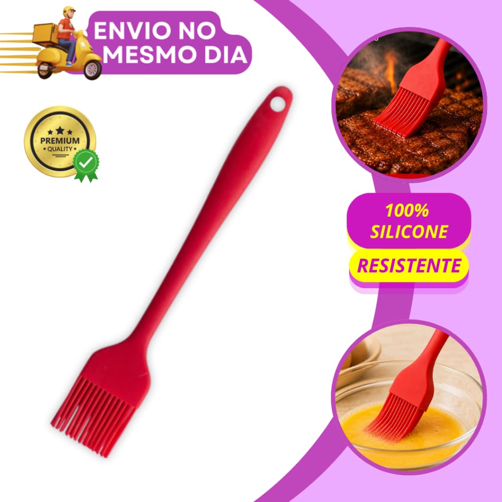 Pincel Culinario de Silicone para Untar Churrasco Molhos Ovo Utensilio de Cozinha Confeitaria Profissional