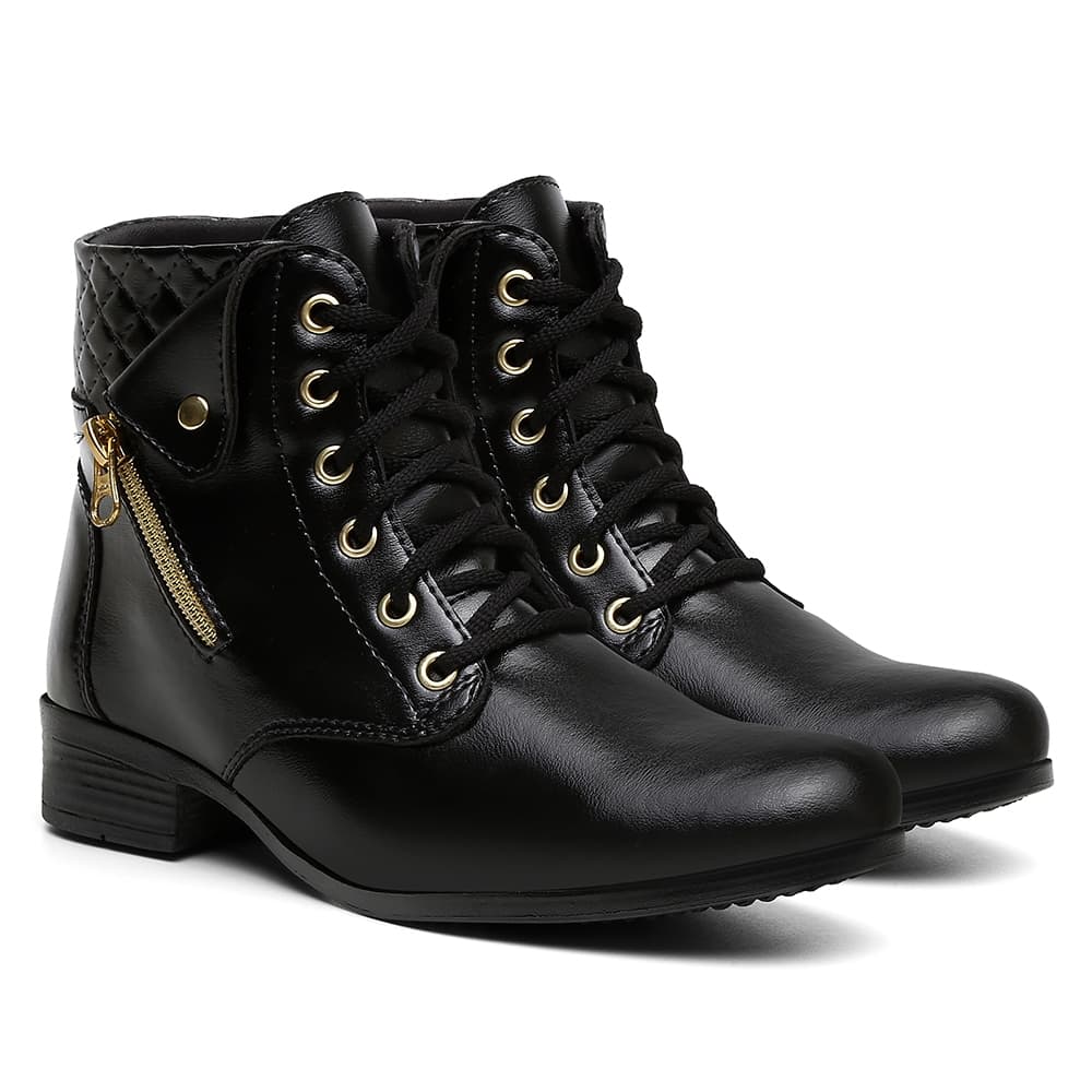Bota Botinha Country Galocha Boiadeirinha Cano Curto Coturno Frio Inverno Cadarço