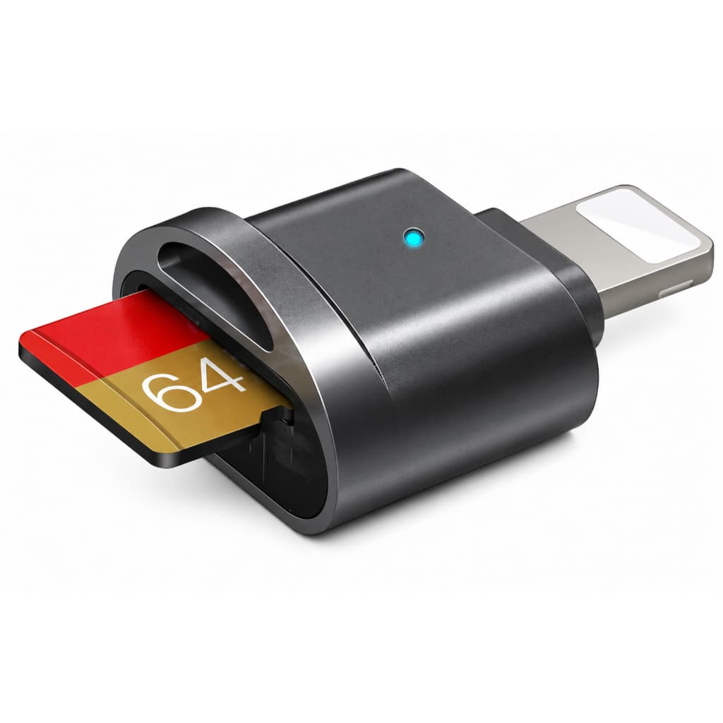 Adaptador Lightning Leitor Cartão De Memória Sd Para Iphone