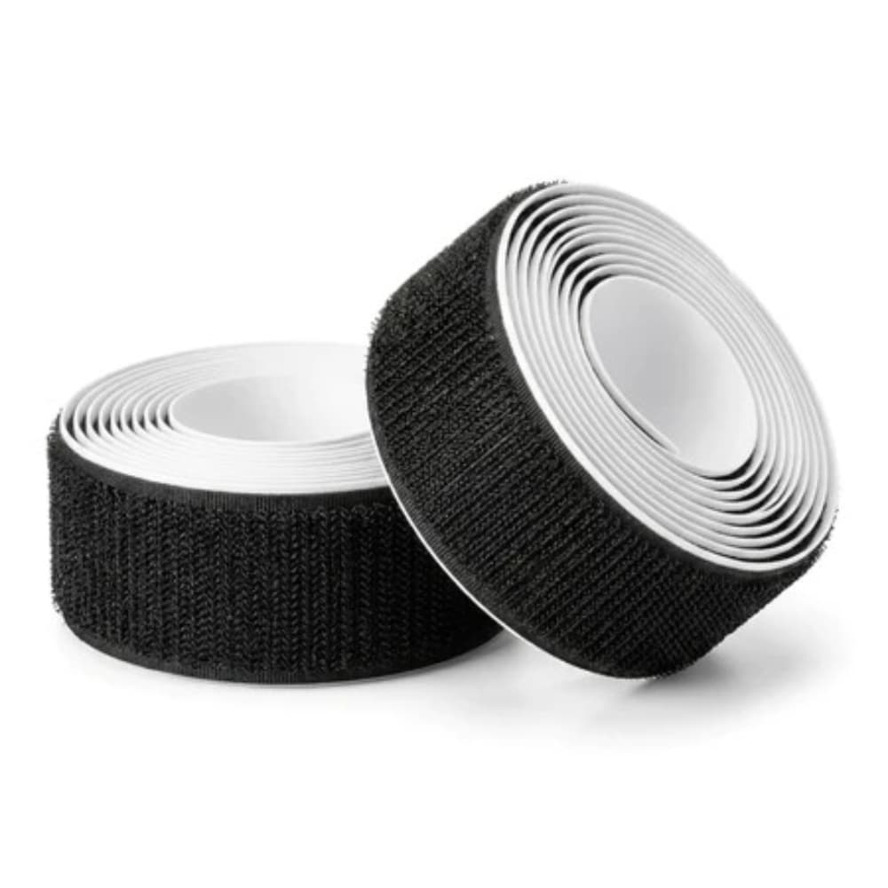 Fecho de Contato 25mm Preto Macho e Fêmea Velcro Forte Adesivo Alta Qualidade