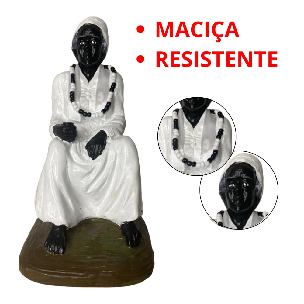Imagem Vovó Preta Velha Altar 20cm Vovó Maria Conga Cambinda
