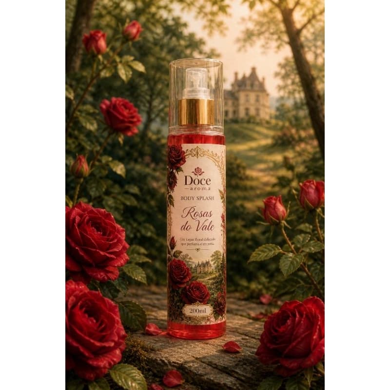 🌹Body Splash Rosas do Vale 200ml - Fragrância Floral Sofisticada e Romântica❣️