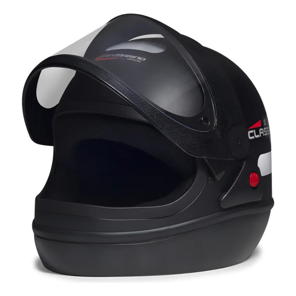 Capacete para moto San Marino Preto fosco Classic masculino feminino promoção