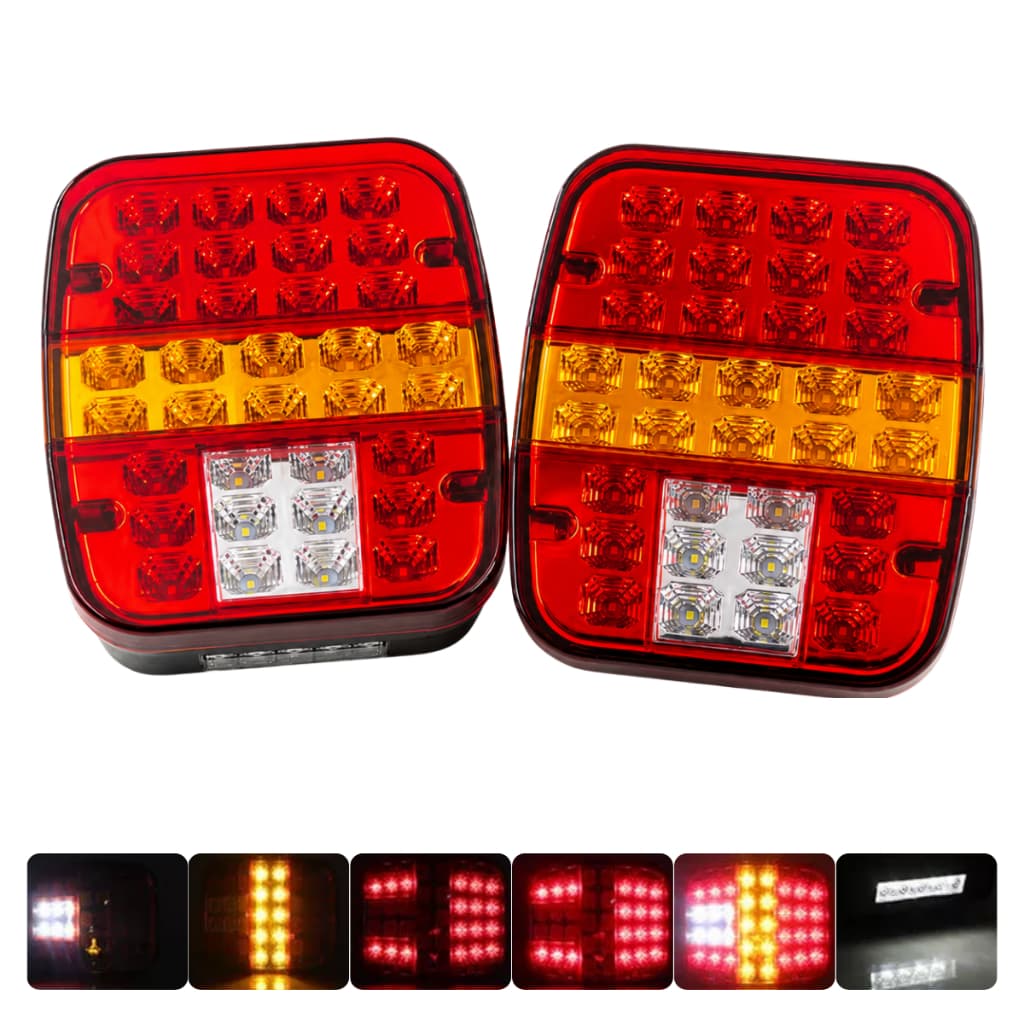 Par Lanterna Traseira Led Marmita Universal Marmitao Caminhão Carretinha Carreta 12v 24v