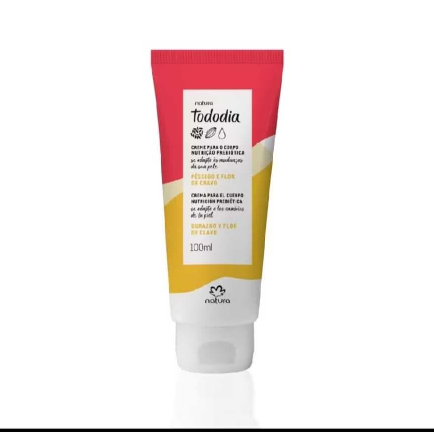 NATURA TODODIA CREME CORPORAL 100 ML PESSEGO E FLOR DE CRAVO ORIGINAL