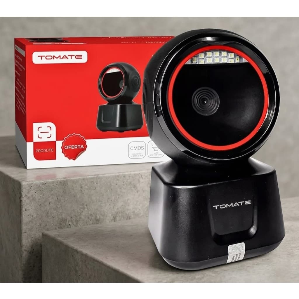 Leitor Codigo De Barras Fixo Automatico Tomate MDK104 1D 2D QR Code Pix Boleto USB Danfe Nfe