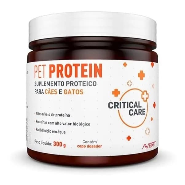 Pet Protein 300g Avert Suplemento Proteico Em Pó Cães Gatos