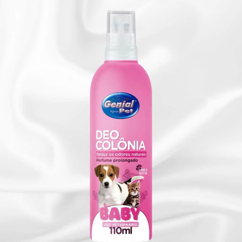 Perfume Deo Colônia Baby 110ml para Cães e Gatos - Genial Pet