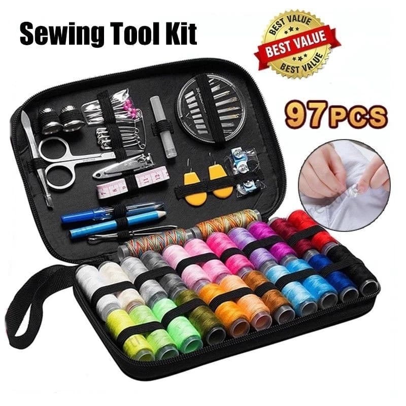 Kit De Costura 97pcs Kits DIY Caixa Multi-Funções Linha