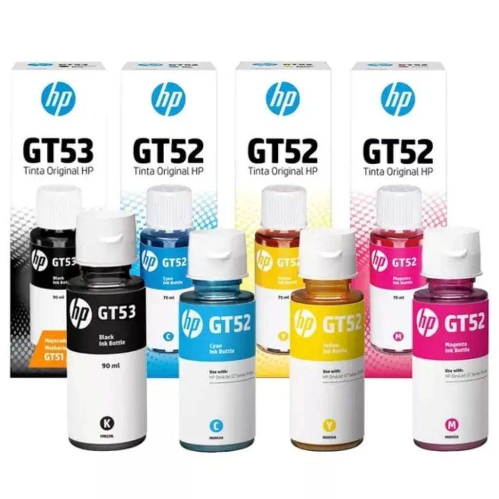 Kit 4 Tintas HP Original GT53/52 Gt5822 Gt-5822 Gt52 Gt-52 04 Cores