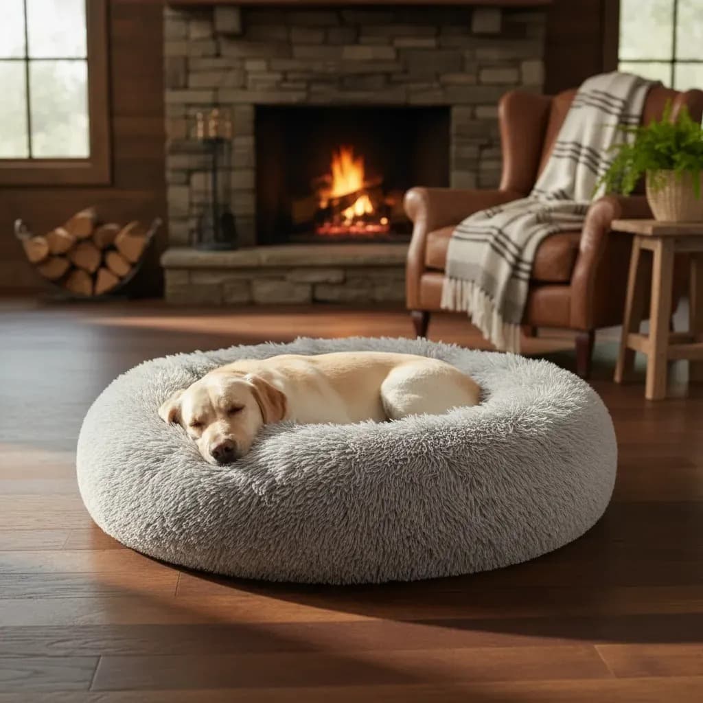 CAMA PET DONUT NUVEM PELUCIA REDONDA CAMINHA PELUCIADA NINHO CASINHA Cachorros Gatos NUVEM TOCA