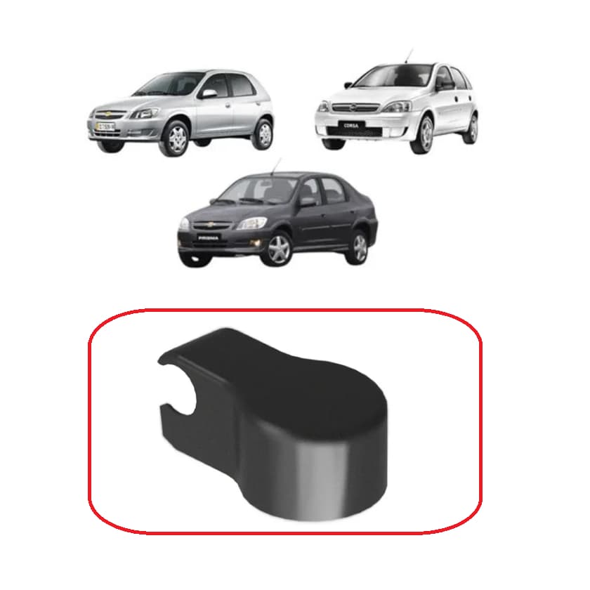 Par Capa do Braço do Limpador de Para-brisa Corsa hatch Classic Celta Prisma Alta Resistência | Acabamento Premium